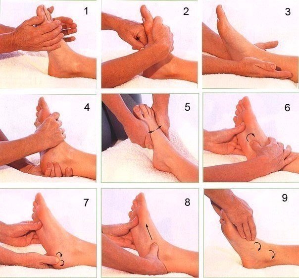Как делать массаж стоп